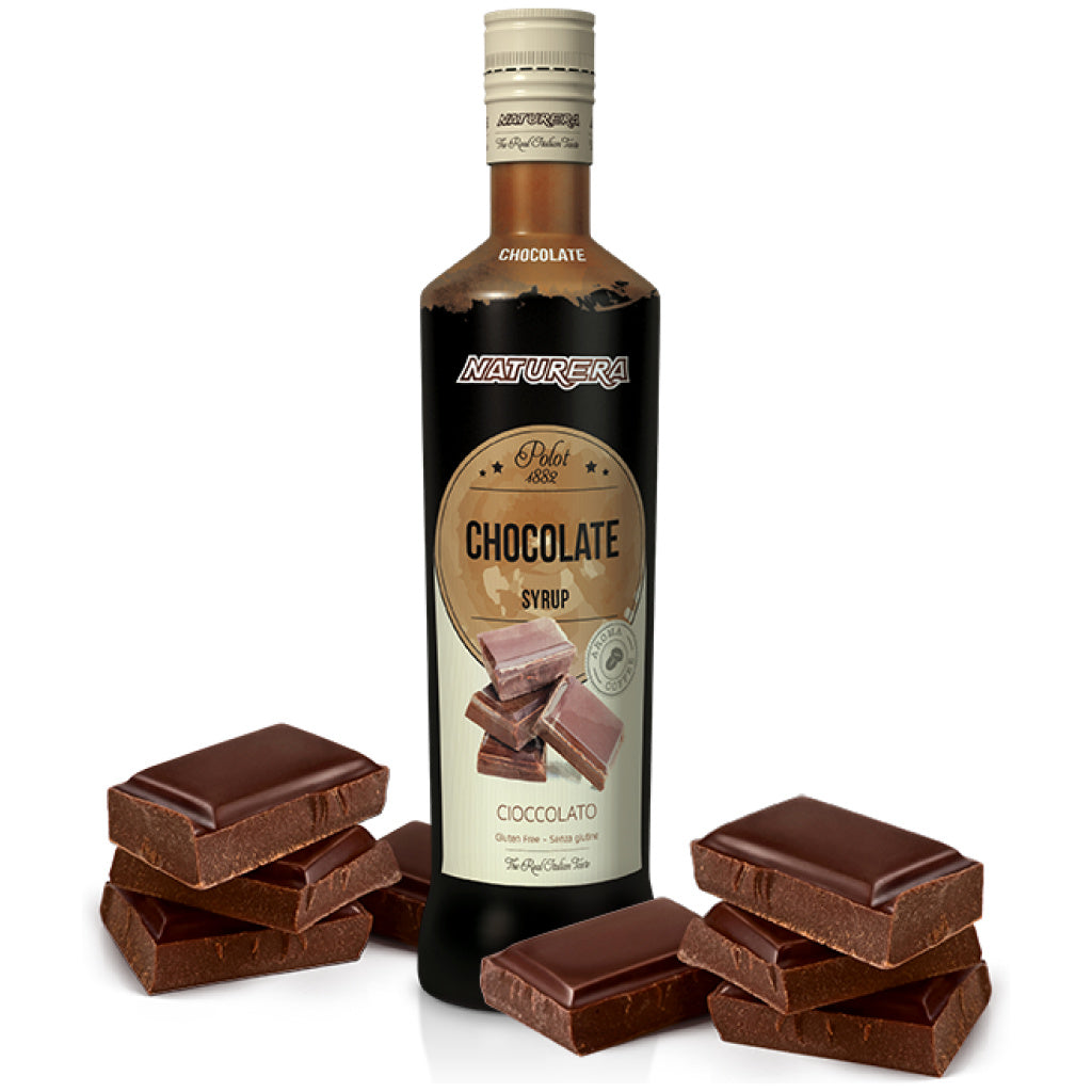 Naturera Polot 1882 Chocolate Syrup 700ml – Rich Italian Flavor for Coffee, Desserts & Beverages