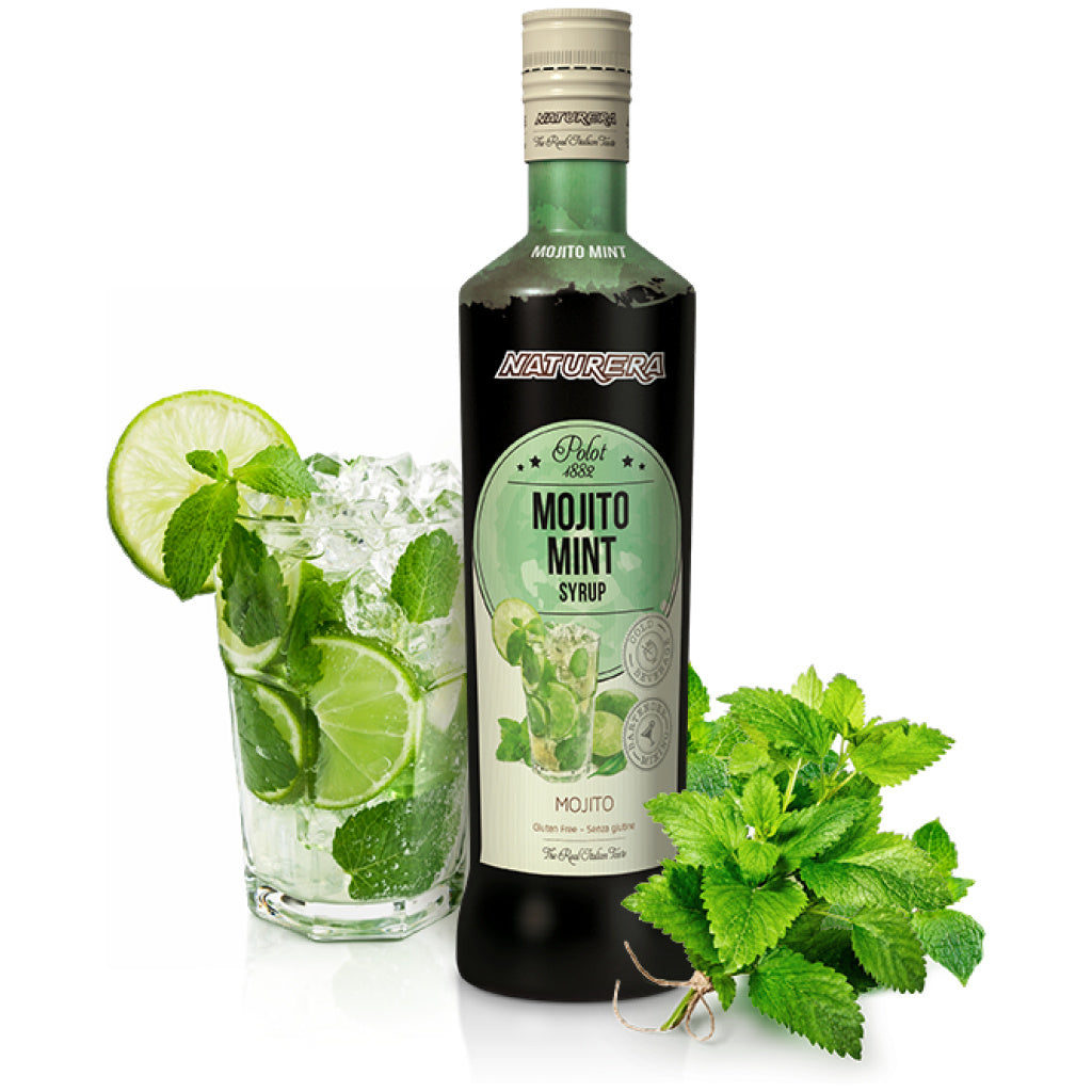 Naturera Polot 1882 Mojito Mint Syrup 700ml – Refreshing Italian Flavor for Drinks & Cocktails