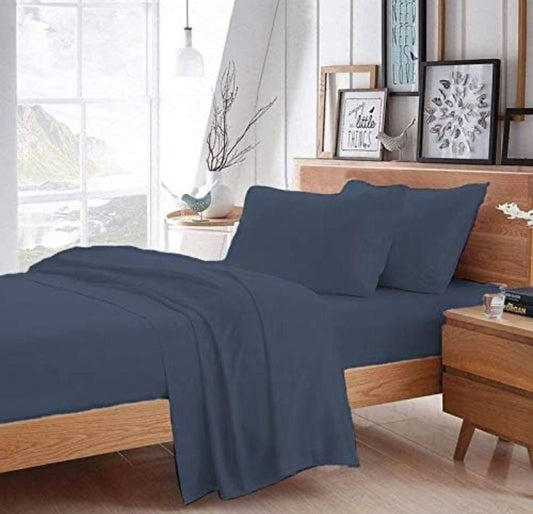 King Size Cotton Percale Bedsheet with 2 pillow covers