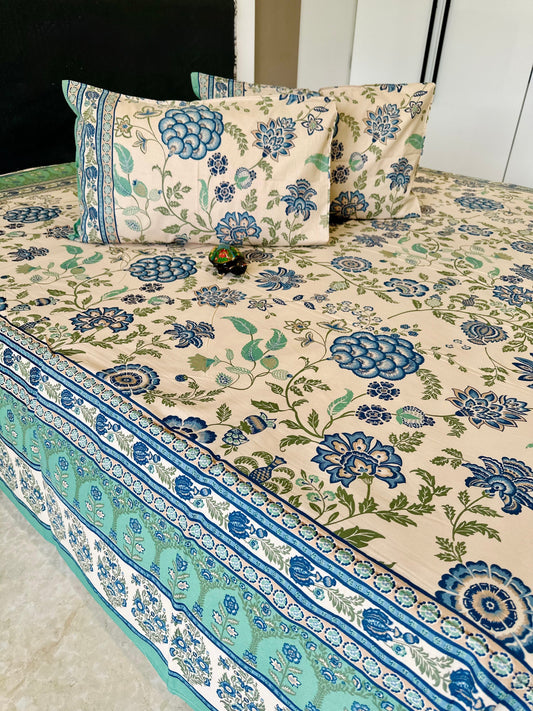 Shahi Ultra Premium Jumbo Cotton Bedsheet with 2 pillow covers