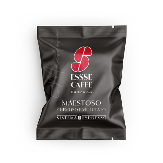 Essse Caffè Maestoso Coffee Capsules – Intense Italian Espresso Pods, Rich Aroma, Compatible Capsules for Espresso Machines (Box of 50)
