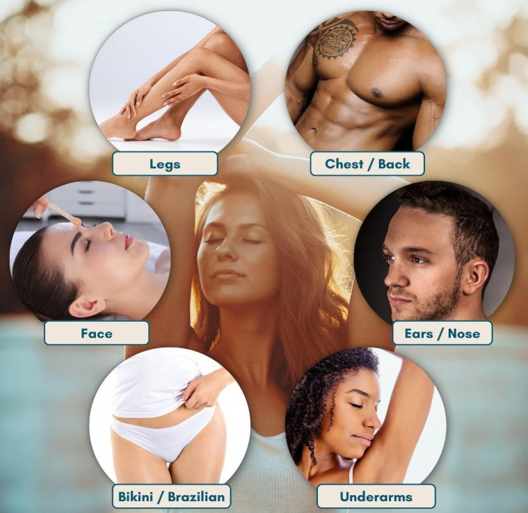 Hard Wax Beads for Sensitive Skin, 14 oz (0.88 lb) – Stripless Hair Removal Wax, Low Temperature Formula for Face, Bikini & Body